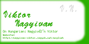 viktor nagyivan business card